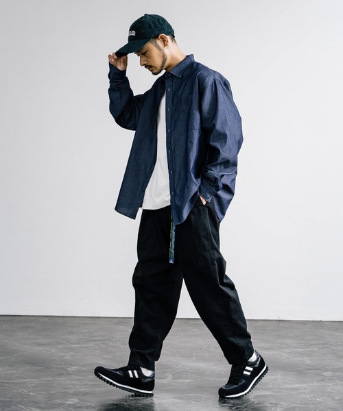 GERRY（ジェリー）の「GERRY ジェリー ストレッチチノ・デニムルーズテーパードクライミングパンツ（チノパンツ・メンズ・ブラック系/ネイビー/ベージュ/カーキ/サックスブルー/ブラック/ネイビー系/ブルー/アイボリー・S/L/LL/M）」の13枚目の写真