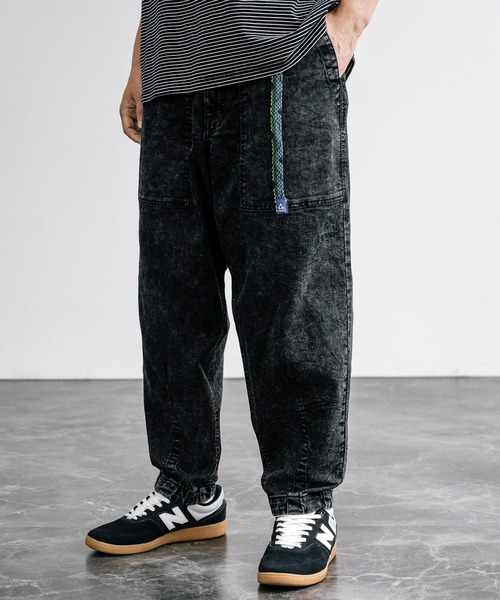 GERRY（ジェリー）の「GERRY ジェリー ストレッチチノ・デニムルーズテーパードクライミングパンツ（チノパンツ・メンズ・ブラック系/ネイビー/ベージュ/カーキ/サックスブルー/ブラック/ネイビー系/ブルー/アイボリー・S/L/LL/M）」の14枚目の写真