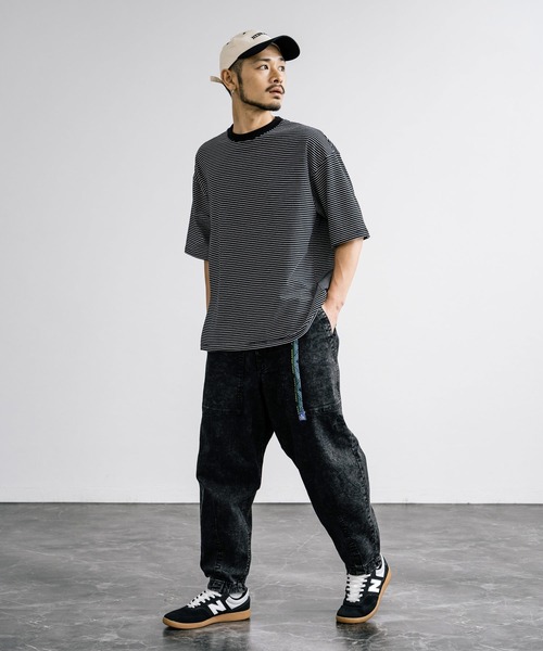 GERRY（ジェリー）の「GERRY ジェリー ストレッチチノ・デニムルーズテーパードクライミングパンツ（チノパンツ・メンズ・ブラック系/ネイビー/ベージュ/カーキ/サックスブルー/ブラック/ネイビー系/ブルー/アイボリー・S/L/LL/M）」の16枚目の写真