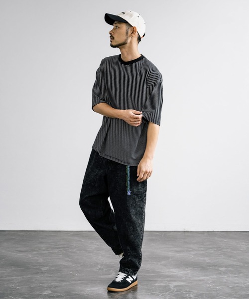 GERRY（ジェリー）の「GERRY ジェリー ストレッチチノ・デニムルーズテーパードクライミングパンツ（チノパンツ・メンズ・ブラック系/ネイビー/ベージュ/カーキ/サックスブルー/ブラック/ネイビー系/ブルー/アイボリー・S/L/LL/M）」の17枚目の写真