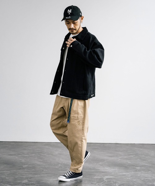 GERRY（ジェリー）の「GERRY ジェリー ストレッチチノ・デニムルーズテーパードクライミングパンツ（チノパンツ・メンズ・ブラック系/ネイビー/ベージュ/カーキ/サックスブルー/ブラック/ネイビー系/ブルー/アイボリー・S/L/LL/M）」の20枚目の写真