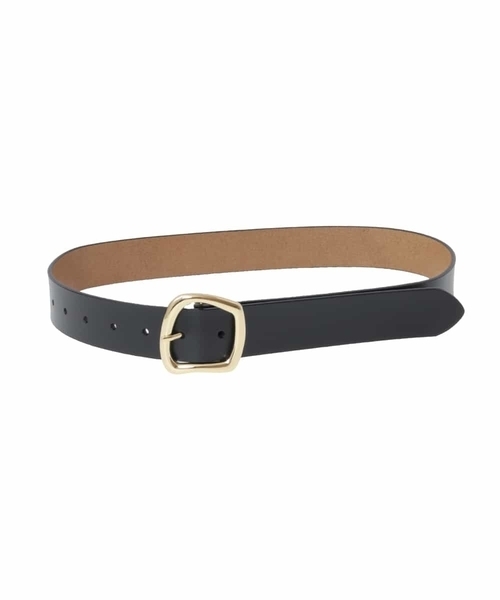 a.v.v（アーヴェヴェ）の「スクエアバックルベルト（ベルト・レディース・ブラック/ベージュ・38）」の3枚目の写真