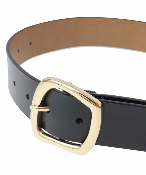 a.v.v（アーヴェヴェ）の「スクエアバックルベルト（ベルト・レディース・ブラック/ベージュ・38）」の5枚目の写真