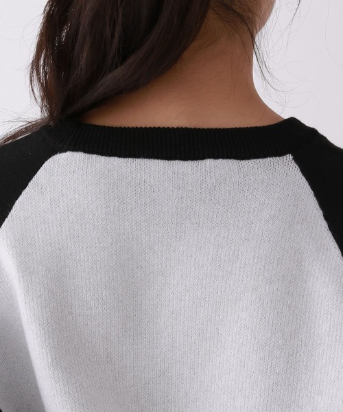 セール】【洗えるニット】GIRLラグランニット（ニット/セーター