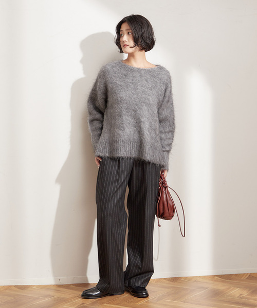 journal standard L'essage（ジャーナルスタンダードレサージュ）の「ピンストライプ グレンチェックパンツ（スラックス・レディース・グレー/ブラック・38/36）」の3枚目の写真