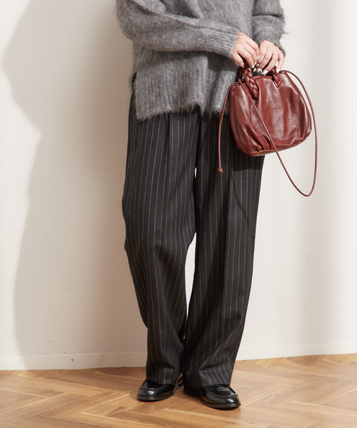 journal standard L'essage（ジャーナルスタンダードレサージュ）の「ピンストライプ グレンチェックパンツ（スラックス・レディース・グレー/ブラック・38/36）」の6枚目の写真