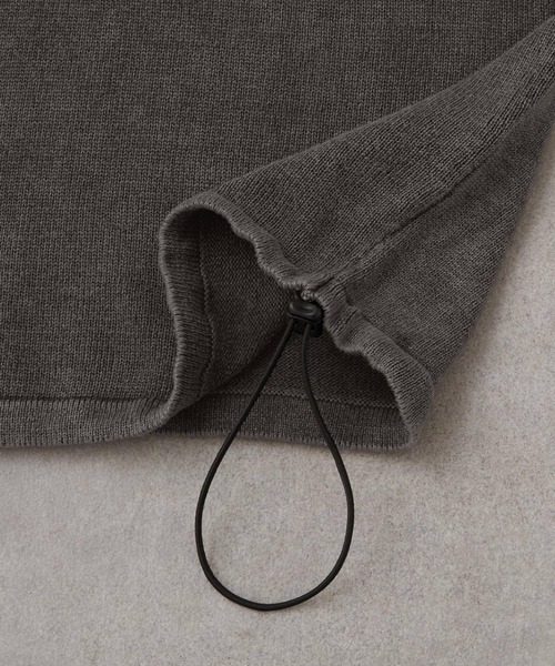 EMMA CLOTHES（エマクローズ）の「ストーンウォッシュドロストスキッパールーズニットポロシャツ（ポロシャツ・メンズ・ブラウン/ライトグレー/ダークネイビー/チャコール・M/L）」の22枚目の写真