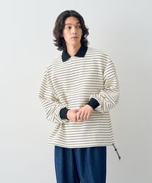 CRAFT STANDARD BOUTIQUE | リップルボーダーポロシャツ(スウェット)