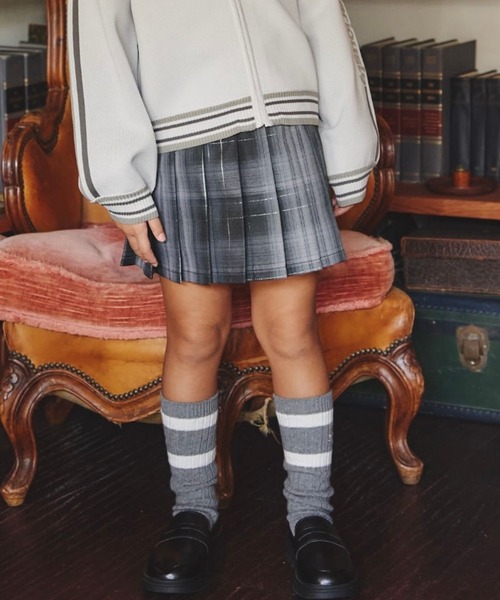 10C REPIPI（ジューシーレピピ）の「【10C REPIPI】ソデロゴラインニットブルゾン（ブルゾン・キッズ・アイボリー/ブラック/ブルー・130cm/110cm/120cm）」の8枚目の写真