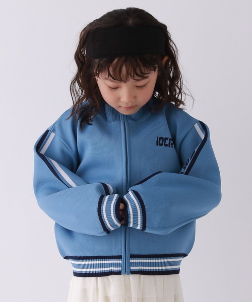 10C REPIPI（ジューシーレピピ）の「【10C REPIPI】ソデロゴラインニットブルゾン（ブルゾン・キッズ・アイボリー/ブラック/ブルー・130cm/110cm/120cm）」の15枚目の写真