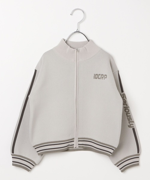 10C REPIPI（ジューシーレピピ）の「【10C REPIPI】ソデロゴラインニットブルゾン（ブルゾン・キッズ・アイボリー/ブラック/ブルー・130cm/110cm/120cm）」の16枚目の写真