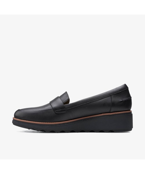 Clarks（クラークス）の「Sharon Gracie  / シャロングレイシー（ブラックレザー / ダークタンウェルト）（ローファー・レディース・ブラック・UK6/UK4/UK3/UK3.5/UK4.5/UK5.5/UK5）」の4枚目の写真