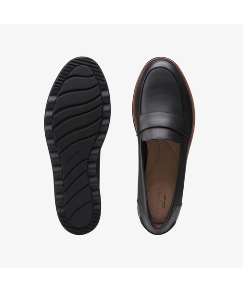 Clarks（クラークス）の「Sharon Gracie  / シャロングレイシー（ブラックレザー / ダークタンウェルト）（ローファー・レディース・ブラック・UK6/UK4/UK3/UK3.5/UK4.5/UK5.5/UK5）」の7枚目の写真