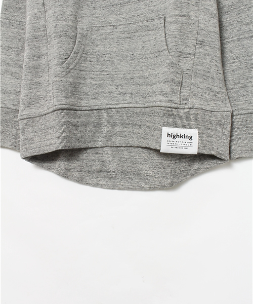 highking（ハイキング）の「flag hoody（スウェット・キッズ・グレー/ブルー・130cm）」の9枚目の写真