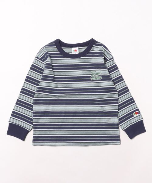 セール】ボーダー長袖T / キッズ / ロンT / ロゴ / プリント
