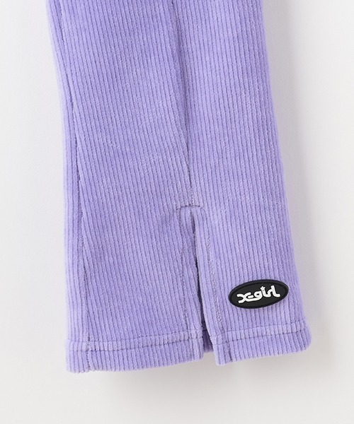 X-girl Stages(エックスガールステージス)の「コーデュロイ調スリットフレアレギンス(レギンス/スパッツ・キッズ・ベージュ/ラベンダー/ブラック・80cm/90cm/100cm/110cm/120cm/130cm/140cm)」の11枚目の写真