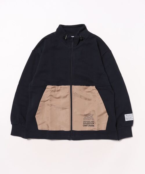 【セール】裏毛ポリエステルツイルカンガルーポケットジャケット（ブルゾン）｜maarook（マルーク）ブルゾン