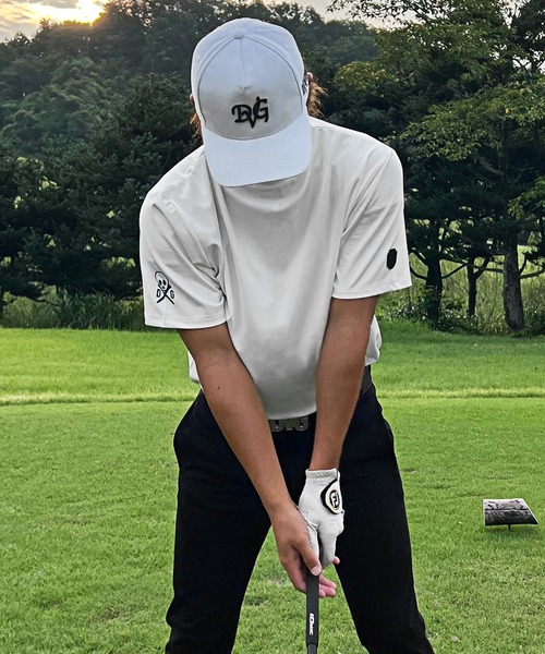 【DIVINER GOLF】バックロゴ半袖モックネック メンズ ゴルフウェア ゴルフ（Tシャツ/カットソー）｜DIVINER GOLF（ディバイナー ゴルフ）