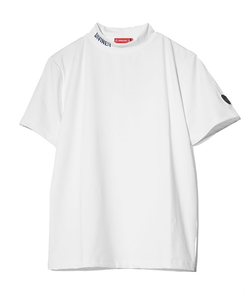 【DIVINER GOLF】バックロゴ半袖モックネック メンズ ゴルフウェア ゴルフ（Tシャツ/カットソー）｜DIVINER GOLF（ディバイナー ゴルフ）