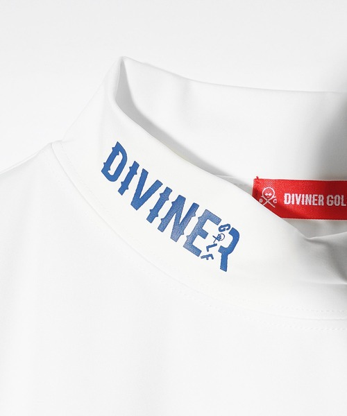 【DIVINER GOLF】バックロゴ半袖モックネック メンズ ゴルフウェア ゴルフ（Tシャツ/カットソー）｜DIVINER GOLF（ディバイナー ゴルフ）