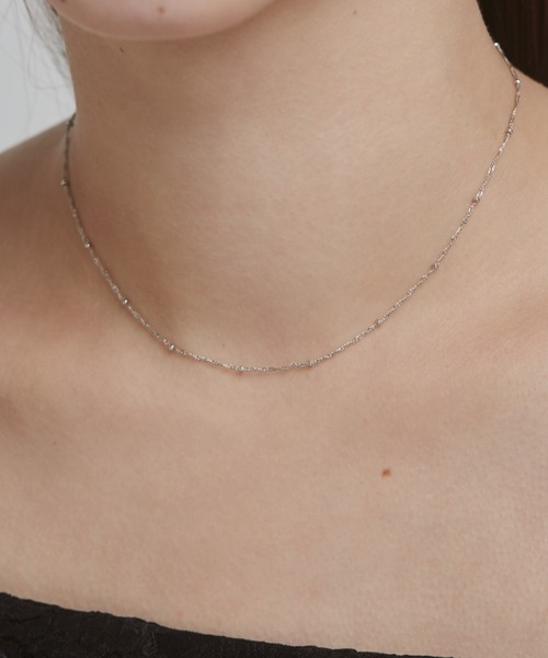 【断捨離セール】MONTBLANC チェーンネックレス ロゴ セール】simple chain necklace / シンプルチェーンネックレス