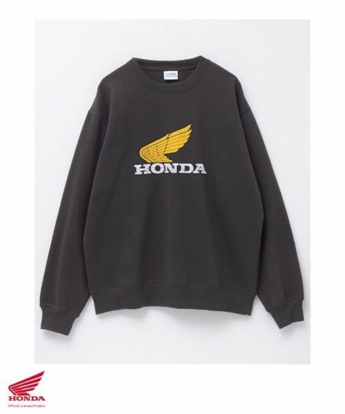 Mac-House(マックハウス)の「【別注限定展開】HONDAスウェットクルーネック(スウェット・メンズ・アッシュグレー/杢グレー/チャコールグレー/ブルーグレー・M/L/XL)」の2枚目の写真