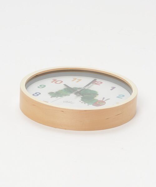 COMMON WARE（コモンウェアー）の「EC:ERIC CARLE WALL CLOCK エリック・カール はらぺこあおむし  掛け時計 ウォールクロック（掛け時計・レディース・ナチュラル・FREE）」の3枚目の写真