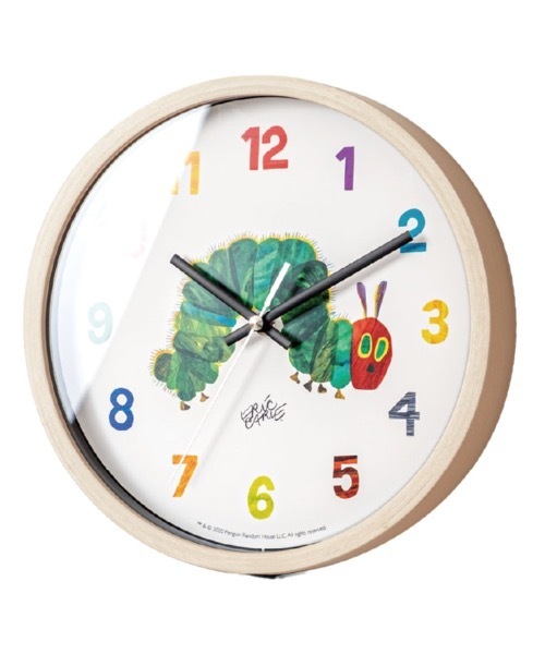 EC:ERIC CARLE WALL CLOCK エリック・カール はらぺこあおむし 掛け時計 ウォールクロック（掛け時計）｜COMMON WARE（コモンウェアー）