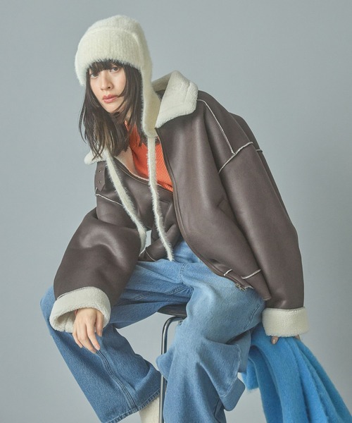 vintage・美品】JIL SANDER 渋皮染めムートンブルゾン