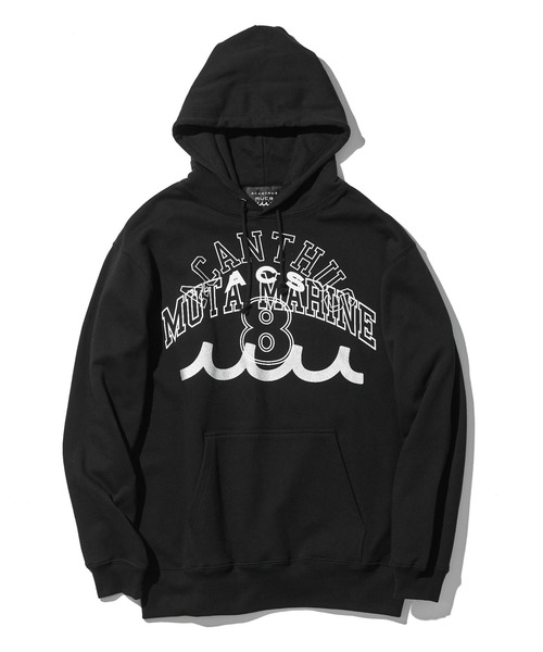 ACANTHUS（アカンサス）の「ACANTHUS x muta:mutaMulti Logo Hooded Sweatshirt（パーカー・メンズ・ブルー/ブラック/ホワイト・S/M/L/XL）」の19枚目の写真