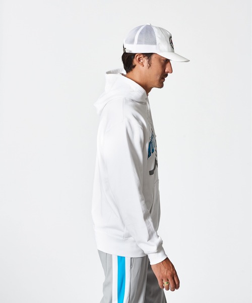 ACANTHUS（アカンサス）の「ACANTHUS x muta:mutaMulti Logo Hooded Sweatshirt（パーカー・メンズ・ブルー/ブラック/ホワイト・S/M/L/XL）」の10枚目の写真