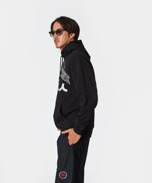 ACANTHUS（アカンサス）の「ACANTHUS x muta:mutaMulti Logo Hooded Sweatshirt（パーカー・メンズ・ブルー/ブラック/ホワイト・S/M/L/XL）」の11枚目の写真