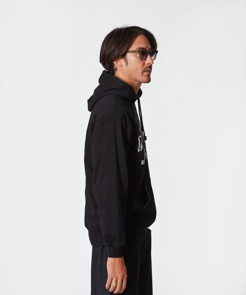 ACANTHUS（アカンサス）の「ACANTHUS x muta:mutaMulti Logo Hooded Sweatshirt（パーカー・メンズ・ブルー/ブラック/ホワイト・S/M/L/XL）」の13枚目の写真
