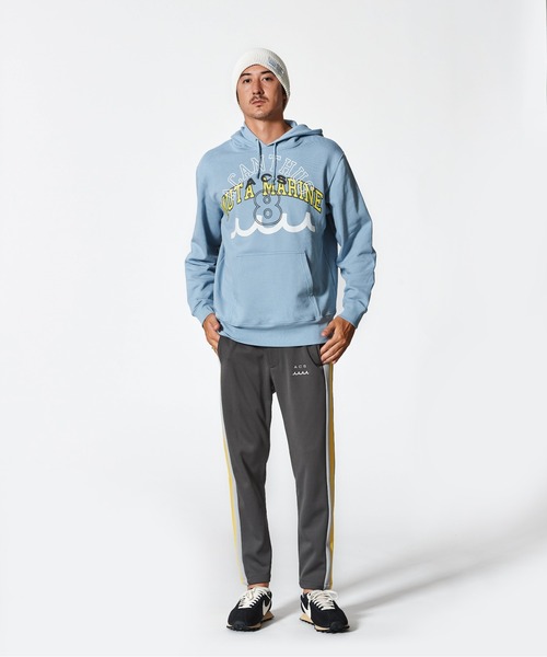 ACANTHUS（アカンサス）の「ACANTHUS x muta:mutaMulti Logo Hooded Sweatshirt（パーカー・メンズ・ブルー/ブラック/ホワイト・S/M/L/XL）」の7枚目の写真