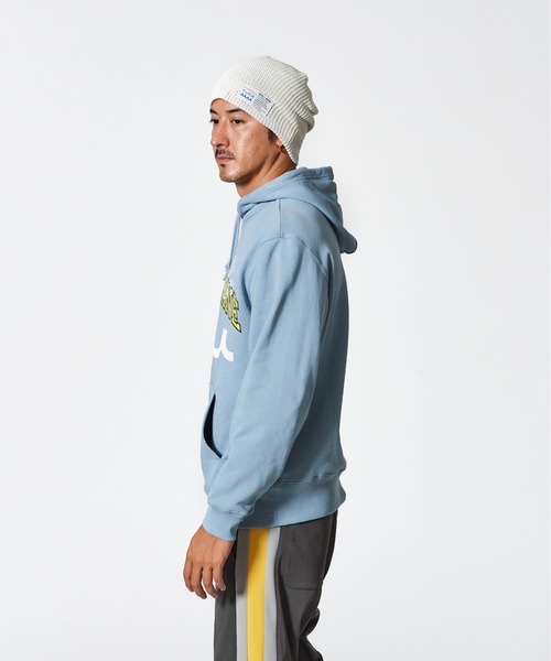 ACANTHUS（アカンサス）の「ACANTHUS x muta:mutaMulti Logo Hooded Sweatshirt（パーカー・メンズ・ブルー/ブラック/ホワイト・S/M/L/XL）」の15枚目の写真
