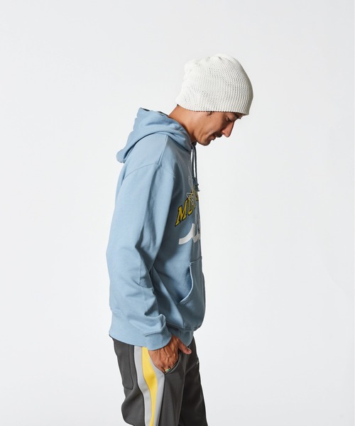 ACANTHUS（アカンサス）の「ACANTHUS x muta:mutaMulti Logo Hooded Sweatshirt（パーカー・メンズ・ブルー/ブラック/ホワイト・S/M/L/XL）」の17枚目の写真