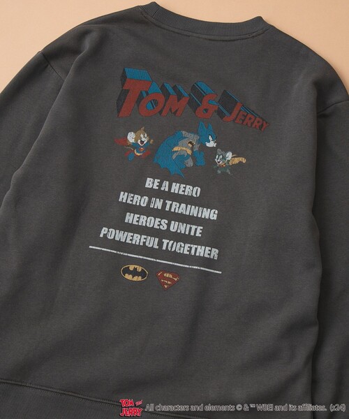 coen(コーエン)の「TOM&JERRY / (トムアンドジェリー)ヴィンテージライクプリントスウェット(スウェット・メンズ・その他7/コバルトブルー/その他5/その他6/その他3/その他4/その他1/その他2/ベージュ/ブラック・XL/M/L)」の4枚目の写真