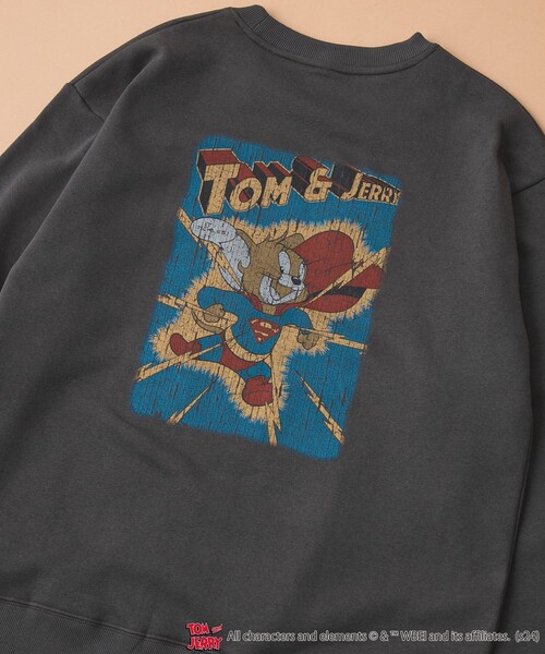 coen(コーエン)の「TOM&JERRY / (トムアンドジェリー)ヴィンテージライクプリントスウェット(スウェット・メンズ・その他7/コバルトブルー/その他5/その他6/その他3/その他4/その他1/その他2/ベージュ/ブラック・XL/M/L)」の1枚目の写真
