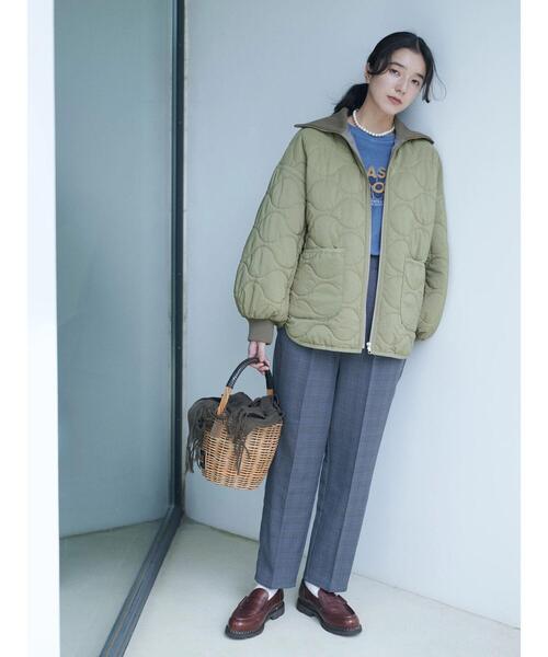 Samansa Mos2 blue(サマンサモスモスブルー)の「【吸湿発熱】マルチスタイルテーパードパンツ(その他パンツ・レディース・カーキ/ネイビー/ベージュ/グレー/ブラック/チャコールグレー/ライトベージュ・L/S/M/SS)」の9枚目の写真