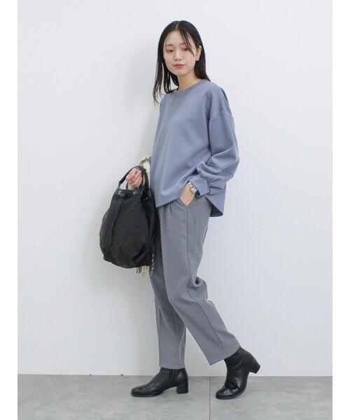 Samansa Mos2 blue(サマンサモスモスブルー)の「【吸湿発熱】マルチスタイルテーパードパンツ(その他パンツ・レディース・カーキ/ネイビー/ベージュ/グレー/ブラック/チャコールグレー/ライトベージュ・L/S/M/SS)」の14枚目の写真