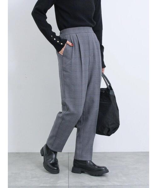 Samansa Mos2 blue(サマンサモスモスブルー)の「【吸湿発熱】マルチスタイルテーパードパンツ(その他パンツ・レディース・カーキ/ネイビー/ベージュ/グレー/ブラック/チャコールグレー/ライトベージュ・L/S/M/SS)」の15枚目の写真