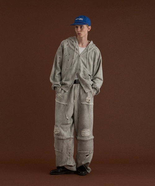 WISH FOR EVER(ウィッシュフォーエバー)の「ASSORT VINTAGE LIKE HEAVY WEIGHT SHORT ZIP PARKER/アソートビンテージライクヘビーウエイトショートジップパーカー(パーカー・メンズ・ブラウン/グレー/ブラック・LARGE/MEDIUM)」の10枚目の写真