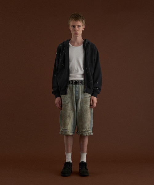 WISH FOR EVER(ウィッシュフォーエバー)の「ASSORT VINTAGE LIKE HEAVY WEIGHT SHORT ZIP PARKER/アソートビンテージライクヘビーウエイトショートジップパーカー(パーカー・メンズ・ブラウン/グレー/ブラック・LARGE/MEDIUM)」の21枚目の写真
