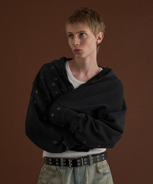 WISH FOR EVER(ウィッシュフォーエバー)の「ASSORT VINTAGE LIKE HEAVY WEIGHT SHORT ZIP PARKER/アソートビンテージライクヘビーウエイトショートジップパーカー(パーカー・メンズ・ブラウン/グレー/ブラック・LARGE/MEDIUM)」の15枚目の写真
