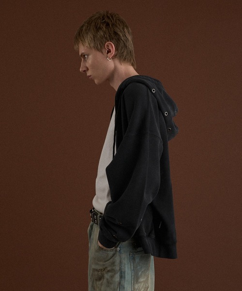 WISH FOR EVER(ウィッシュフォーエバー)の「ASSORT VINTAGE LIKE HEAVY WEIGHT SHORT ZIP PARKER/アソートビンテージライクヘビーウエイトショートジップパーカー(パーカー・メンズ・ブラウン/グレー/ブラック・LARGE/MEDIUM)」の16枚目の写真