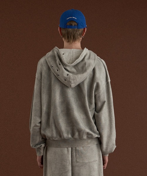 WISH FOR EVER(ウィッシュフォーエバー)の「ASSORT VINTAGE LIKE HEAVY WEIGHT SHORT ZIP PARKER/アソートビンテージライクヘビーウエイトショートジップパーカー(パーカー・メンズ・ブラウン/グレー/ブラック・LARGE/MEDIUM)」の7枚目の写真