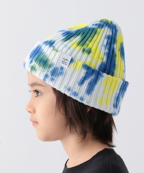 BAYFLOW（ベイフロー）の「タイダイ柄ニットワッチ(KIDS)（ニットキャップ/ビーニー・キッズ・イエロー/グリーン・FREE）」の14枚目の写真