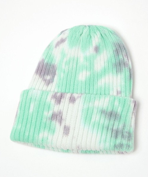 BAYFLOW（ベイフロー）の「タイダイ柄ニットワッチ(KIDS)（ニットキャップ/ビーニー・キッズ・イエロー/グリーン・FREE）」の6枚目の写真