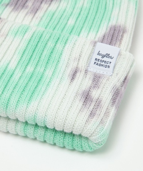 BAYFLOW（ベイフロー）の「タイダイ柄ニットワッチ(KIDS)（ニットキャップ/ビーニー・キッズ・イエロー/グリーン・FREE）」の9枚目の写真