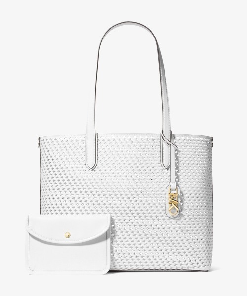 【セール】ELIZA ウーヴン レザー トート エクストララージ（トートバッグ）｜MICHAEL KORS（マイケルコース） 18,850円
